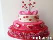 Order Online Beautifully Decorated Wedding Cake to Vizag