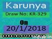 Lottery Results of Kerala-karunya Kr-329 Draw on 20-1-2018, Live