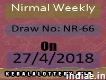 Lottery Results of Kerala-nirmal Weekly Nr-66 Draw on 27-4-2018, Live