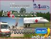 Choose Air Ambulance from Darbhanga with Life Support