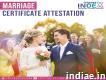 Marriage certificate atestation