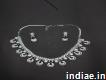 Diamond necklace Set with Earring Akarshans
