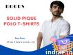 Solid Pique Polo T-shirts