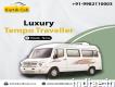 Luxury tempo traveller for outstation